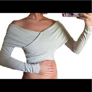 Windsor Wrap Crop Top